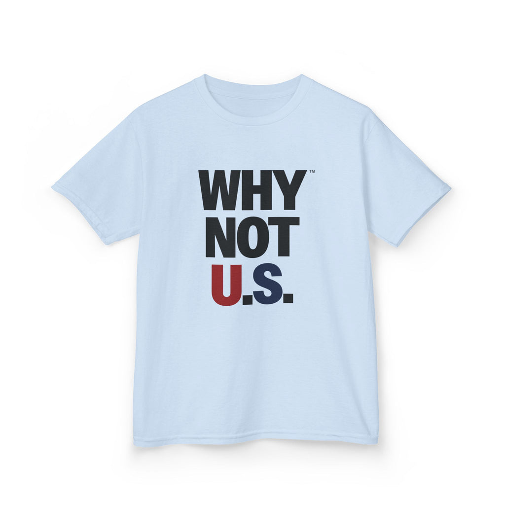 WHY NOT U.S.™ Kids Tee | Patriotic Red/Blue Shirt