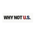 WHY NOT U.S.™ Car Magnet — Patriotic Red & Blue Magnetic Decal
