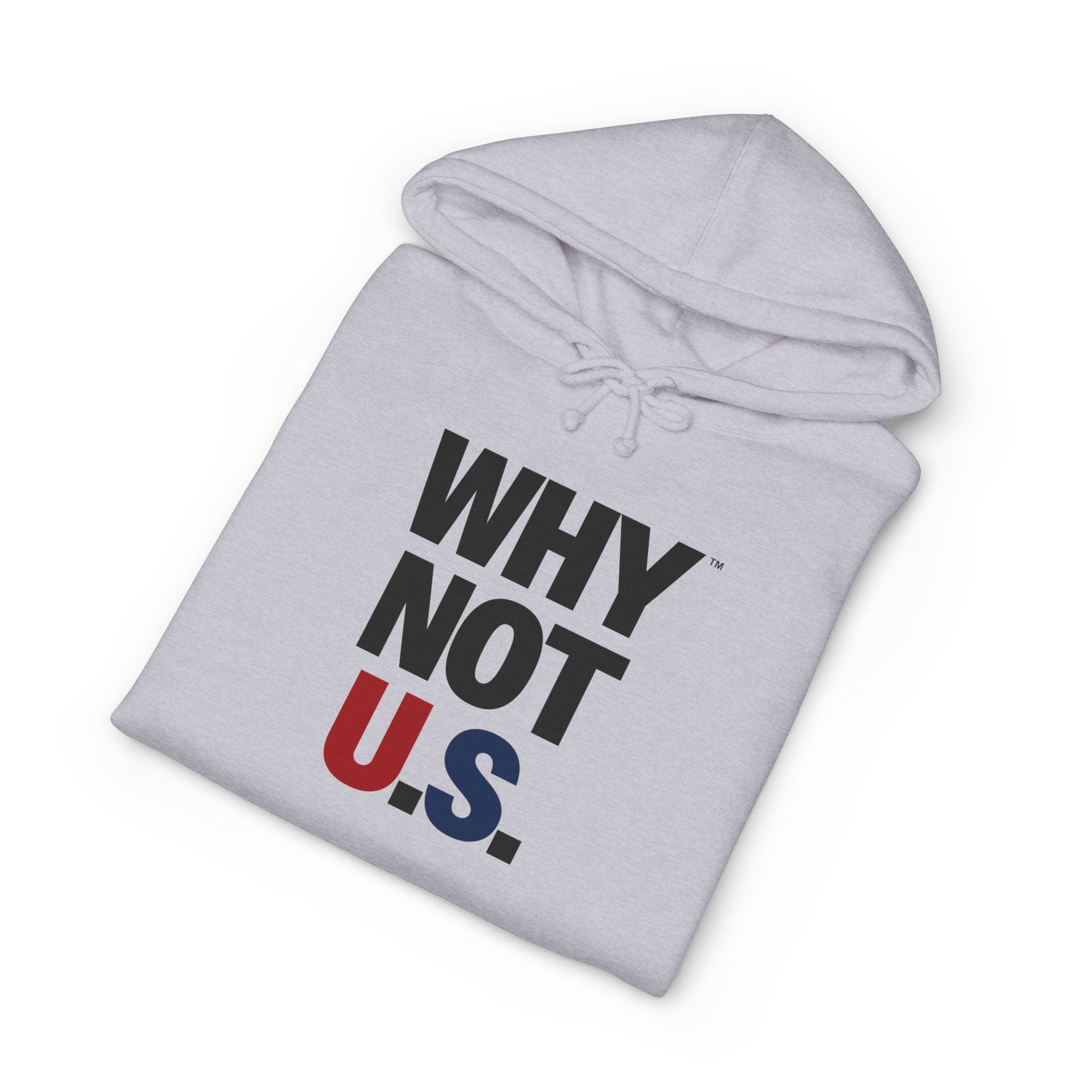 Why Not U.S.™ Hoodie Red/Blue Text
