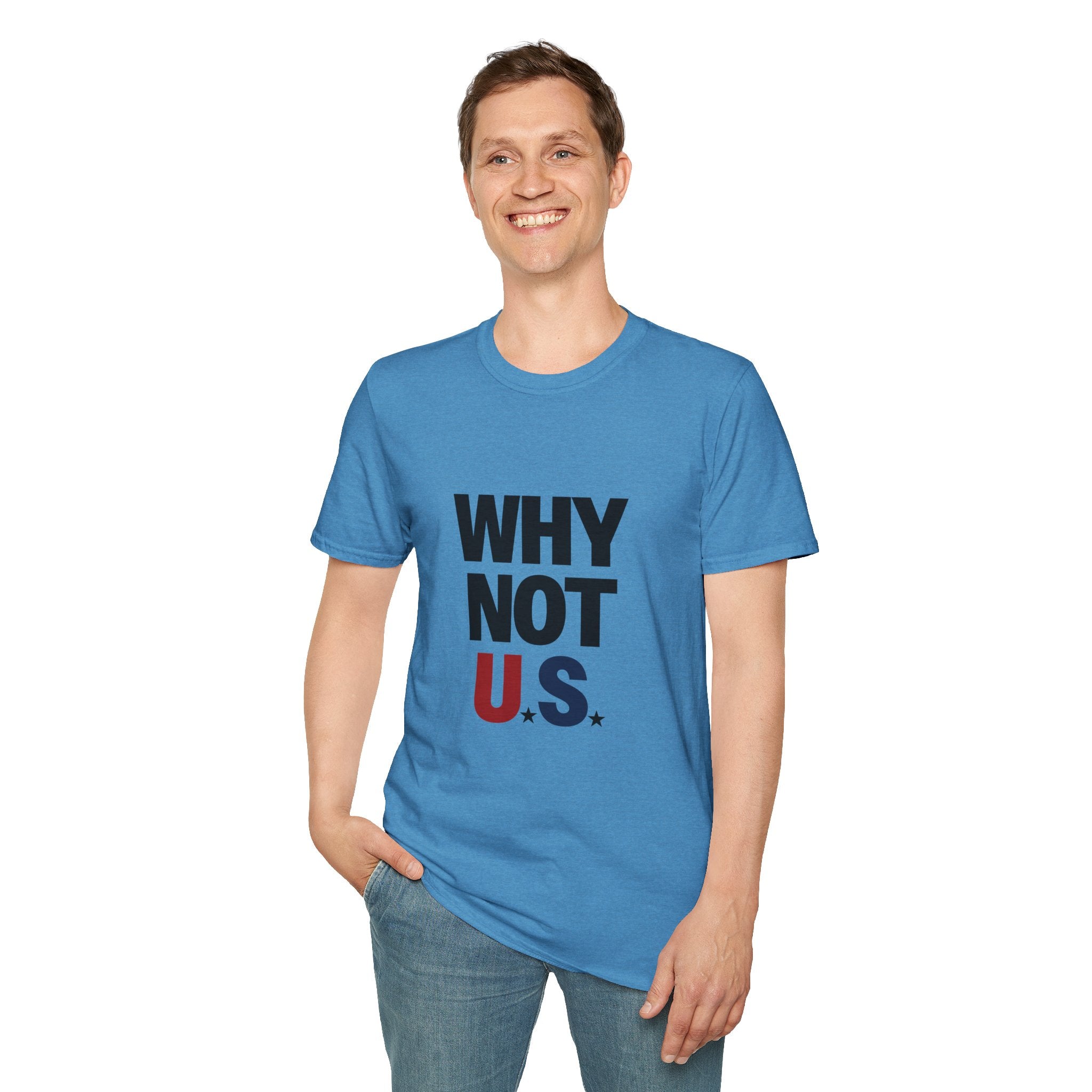 WHY NOT U.S.™ T-Shirt | Patriotic, American Flag Colors