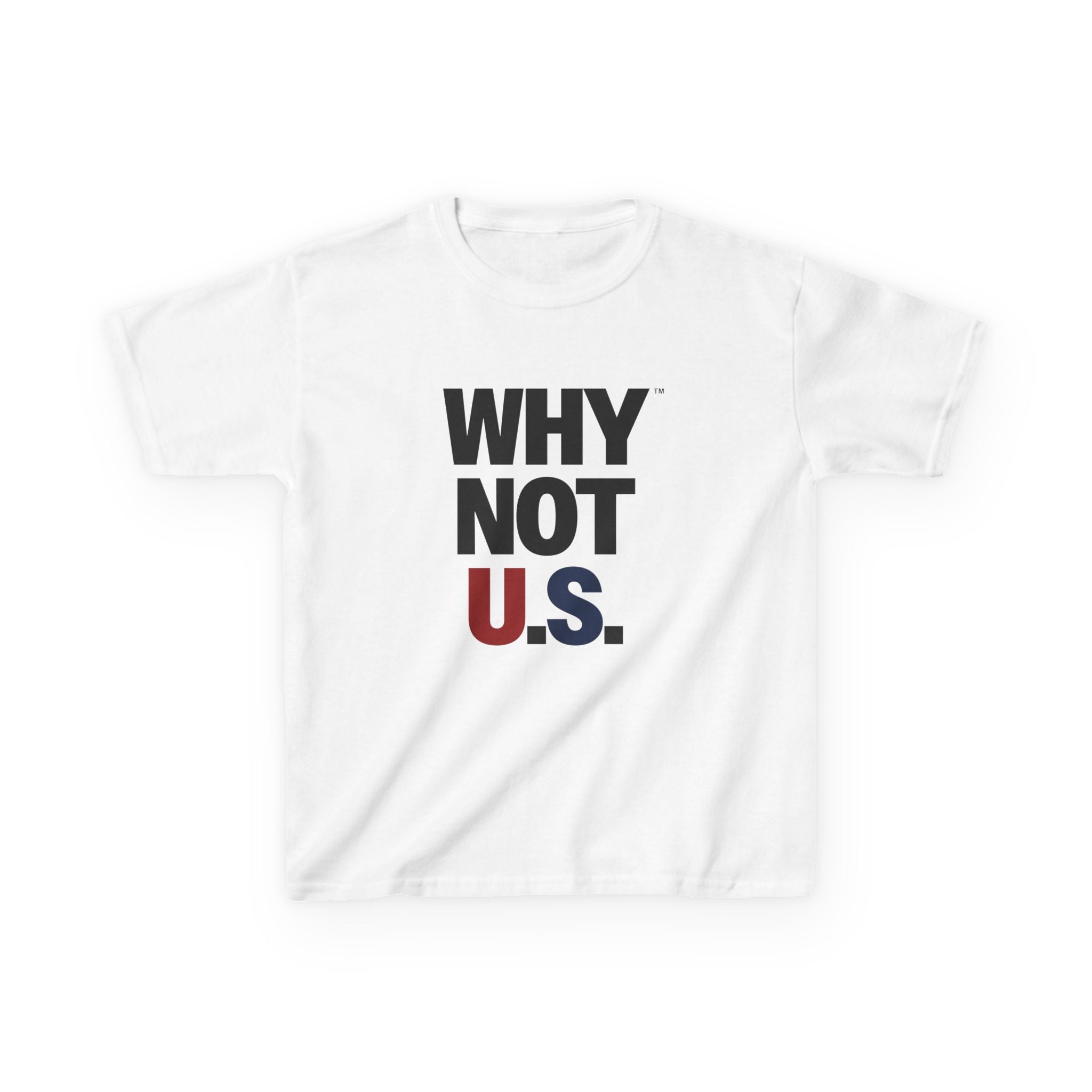 WHY NOT U.S.™ Kids Tee | Patriotic Red/Blue Shirt