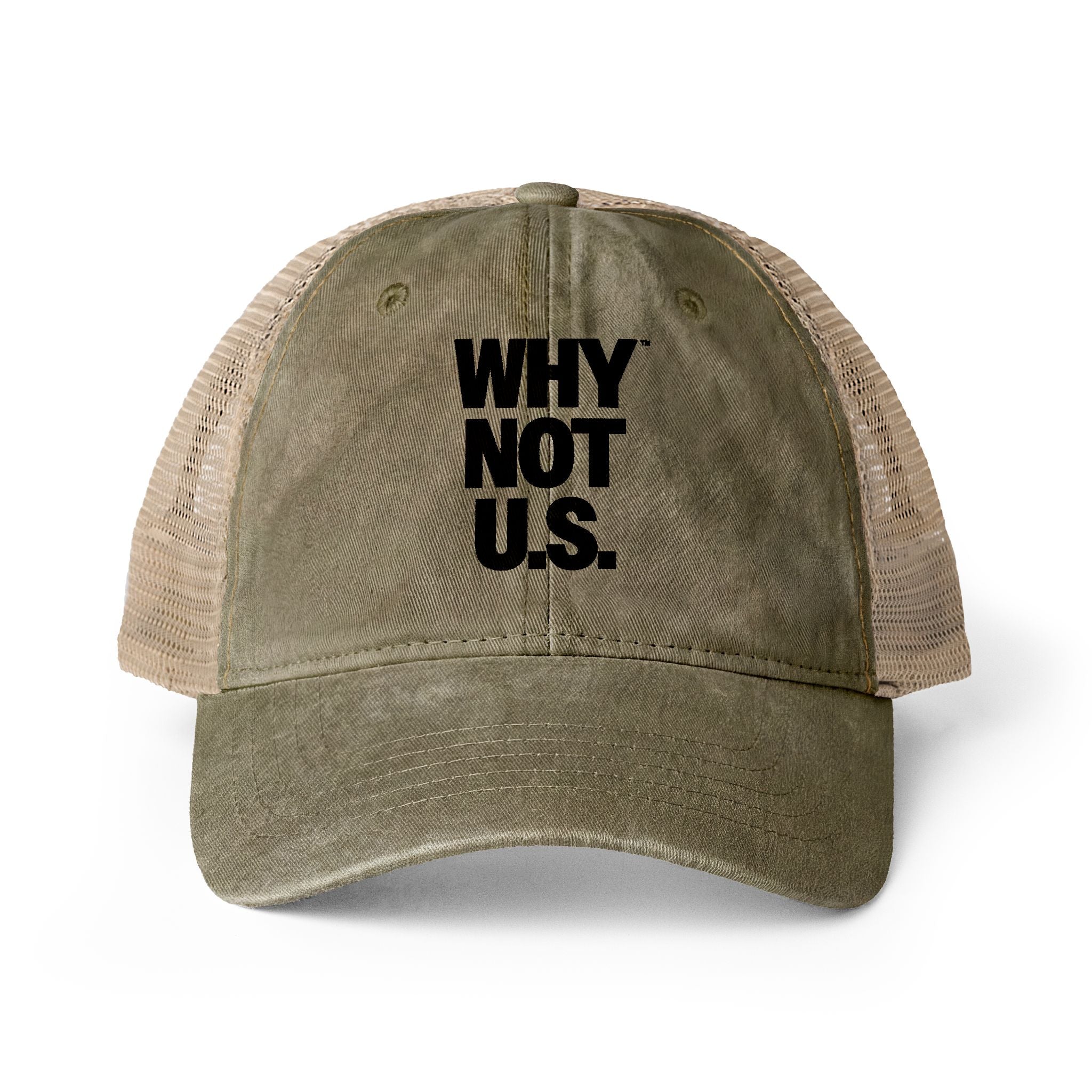 WHY NOT U.S.™ Women's Washed Mesh-Back Cap