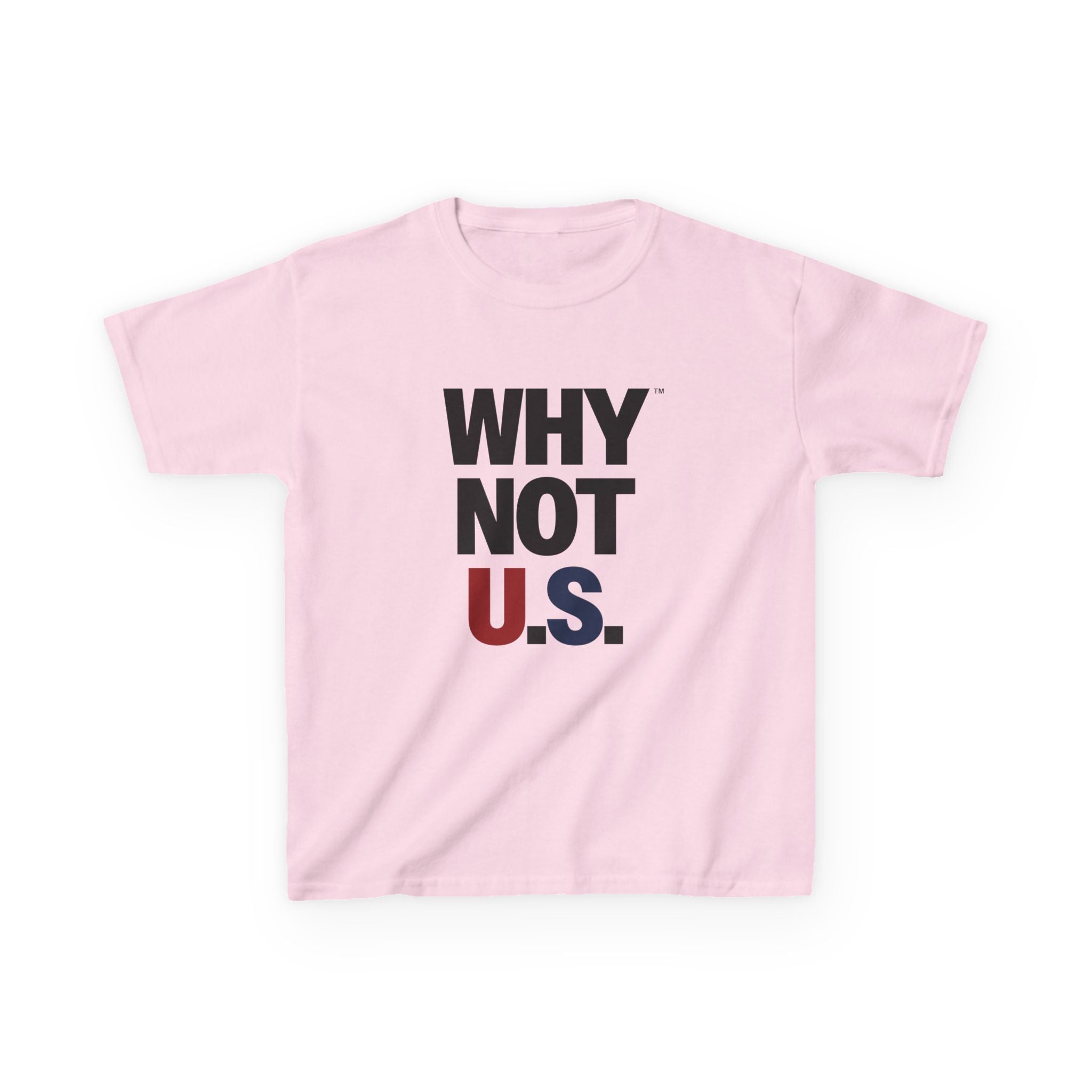 WHY NOT U.S.™ Kids Tee | Patriotic Red/Blue Shirt