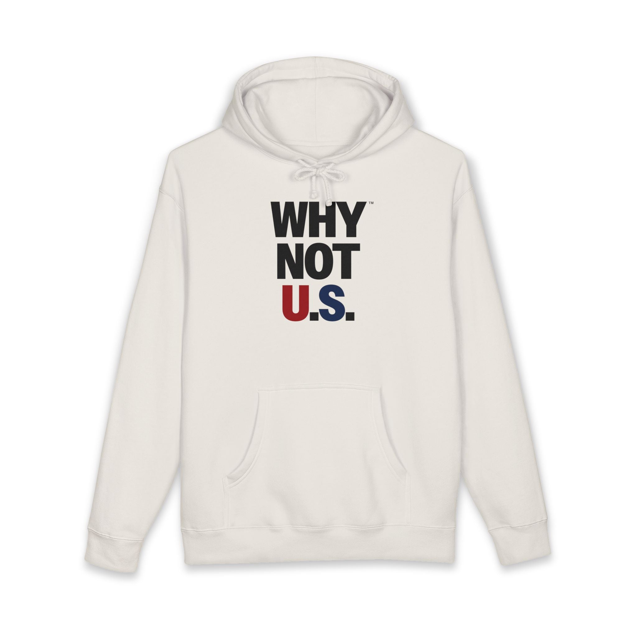 Why Not U.S.™ Hoodie Red/Blue Text