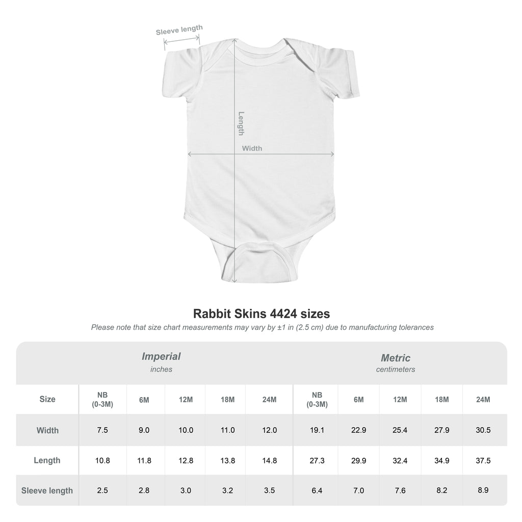 WHY NOT U.S.™ Infant Onesie | Red/Blue Patriotic Text