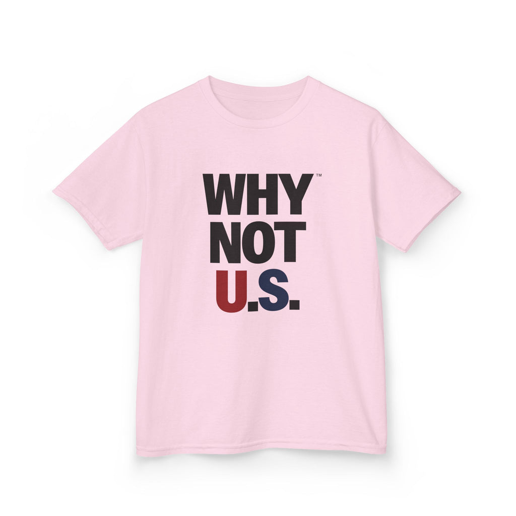 WHY NOT U.S.™ Kids Tee | Patriotic Red/Blue Shirt