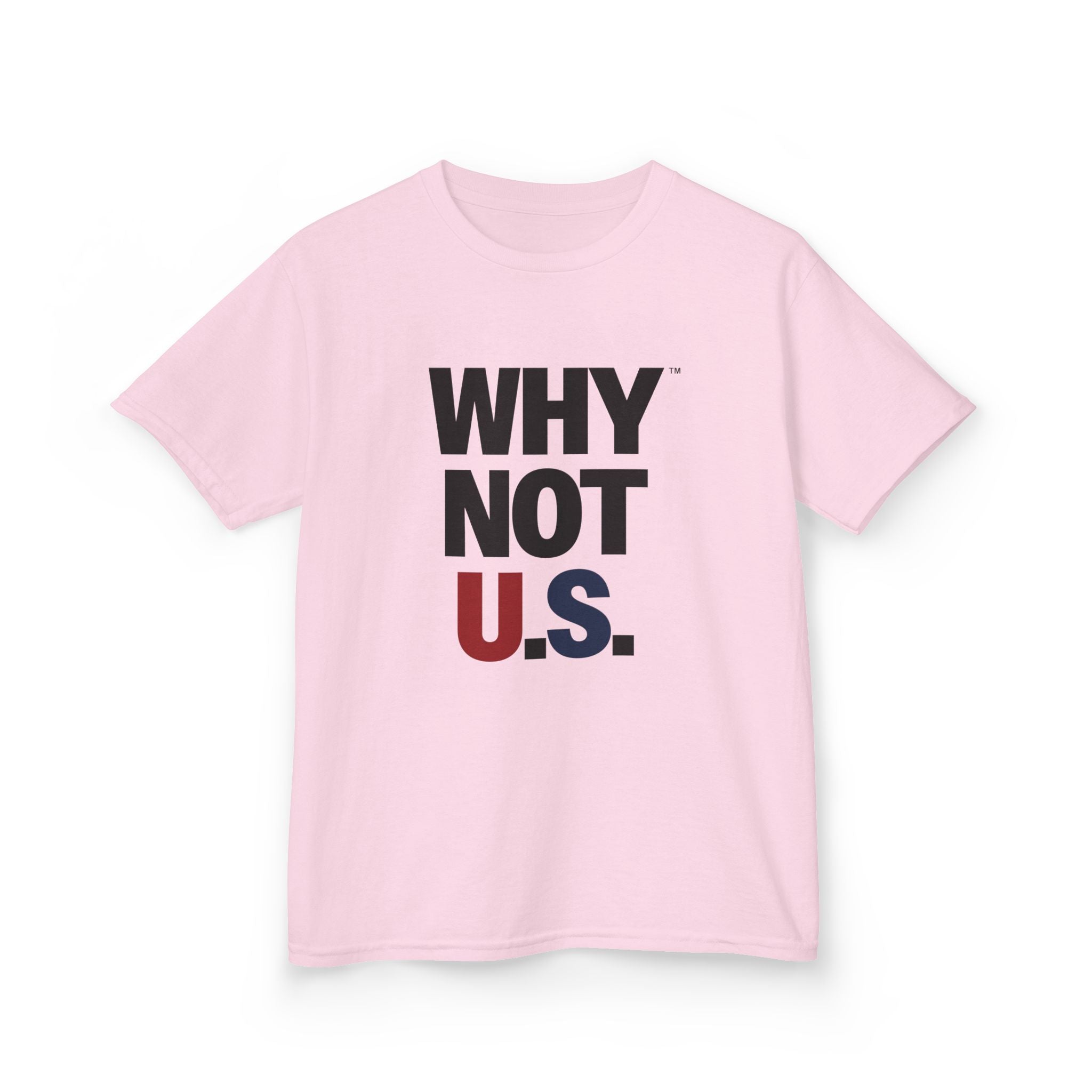 WHY NOT U.S.™ Kids Tee | Patriotic Red/Blue Shirt