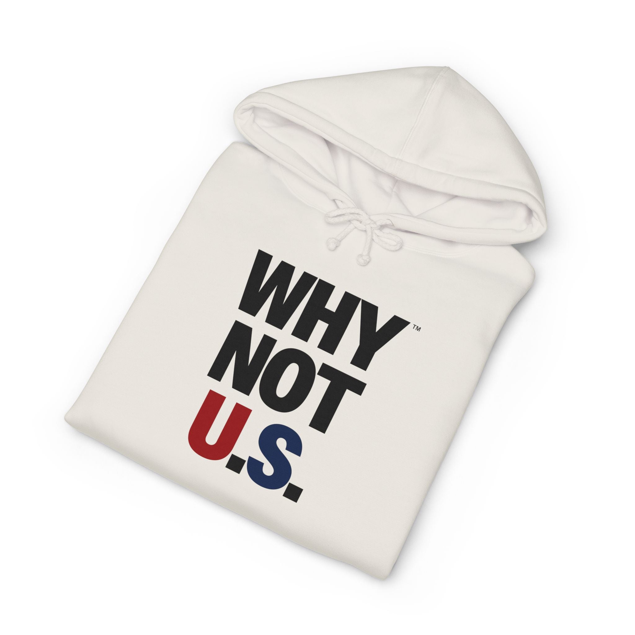Why Not U.S.™ Hoodie Red/Blue Text