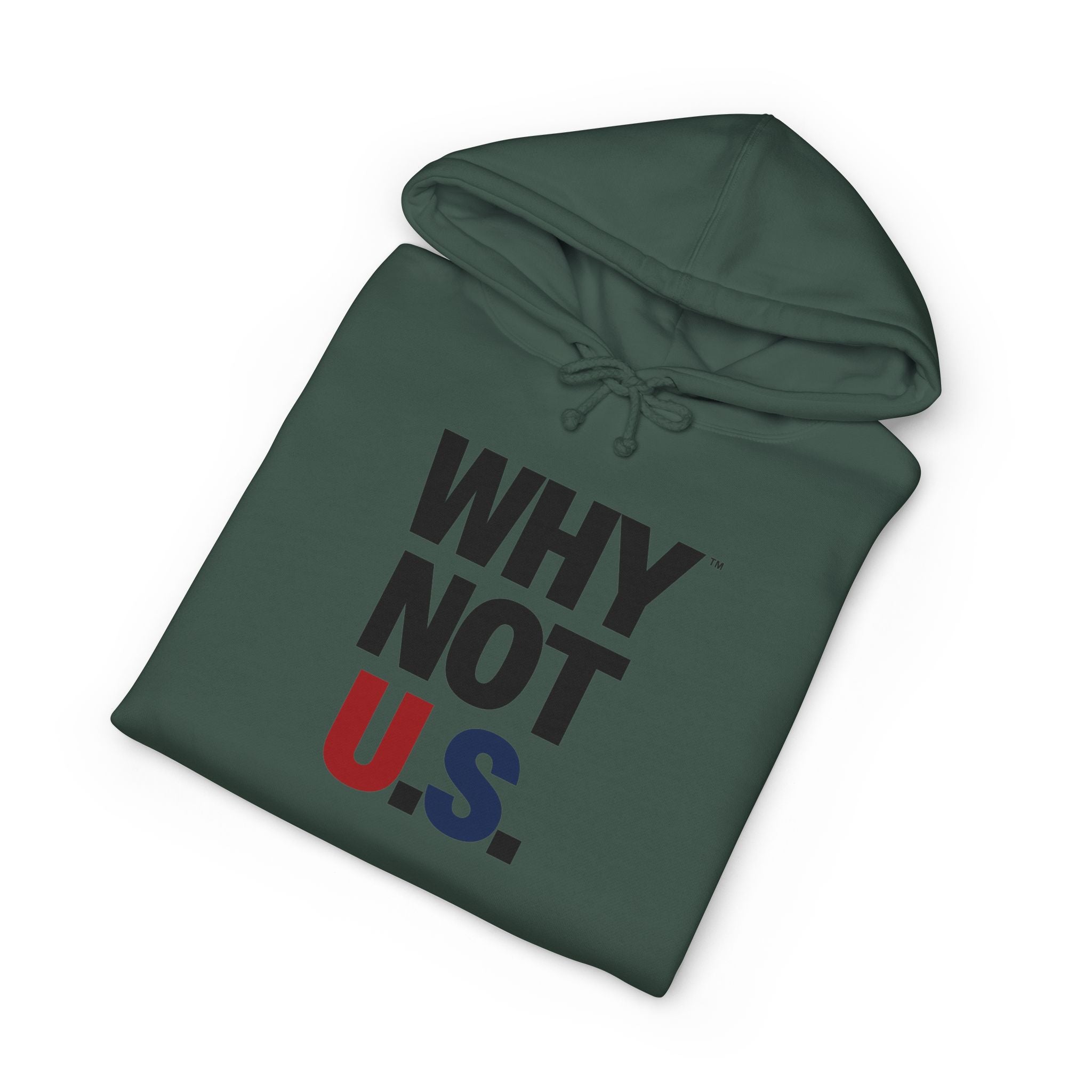 Why Not U.S.™ Hoodie Red/Blue Text