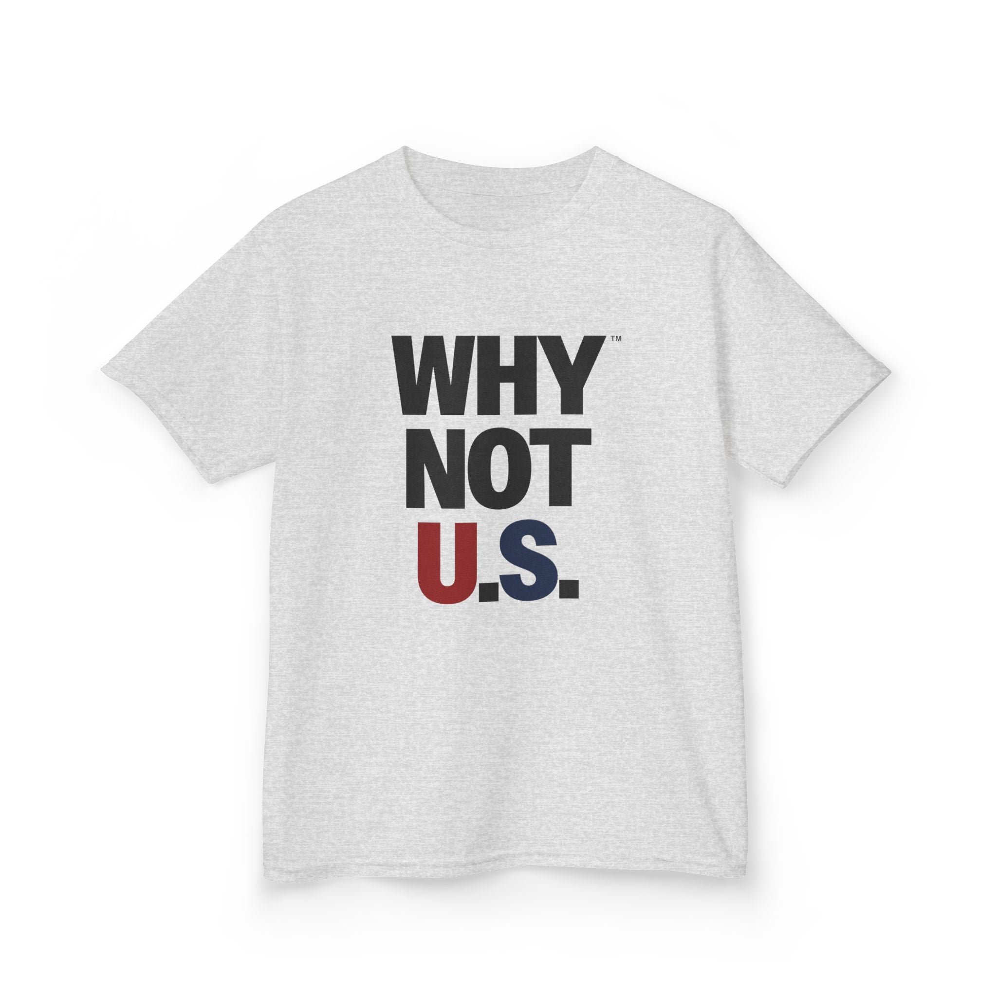 WHY NOT U.S.™ Kids Tee | Patriotic Red/Blue Shirt
