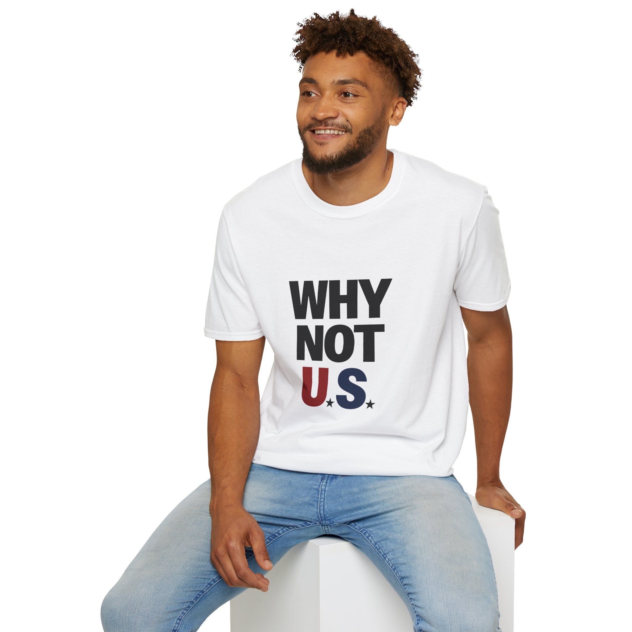 WHY NOT U.S.™ T-Shirt | Patriotic, American Flag Colors