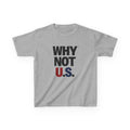 WHY NOT U.S.™ Kids Tee | Patriotic Red/Blue Shirt