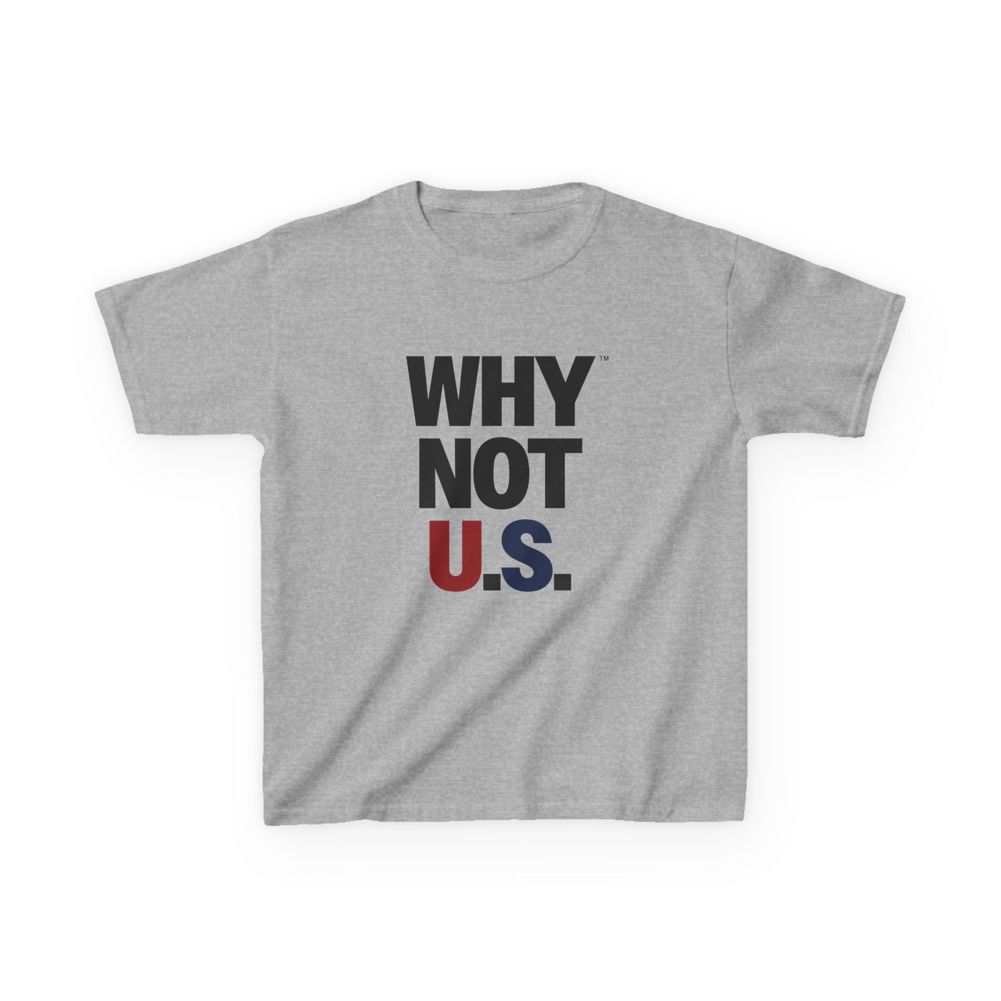 WHY NOT U.S.™ Kids Tee | Patriotic Red/Blue Shirt