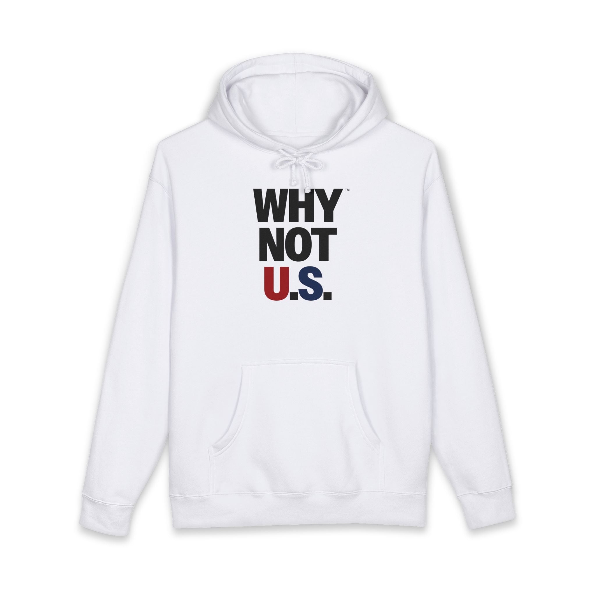 Why Not U.S.™ Hoodie Red/Blue Text