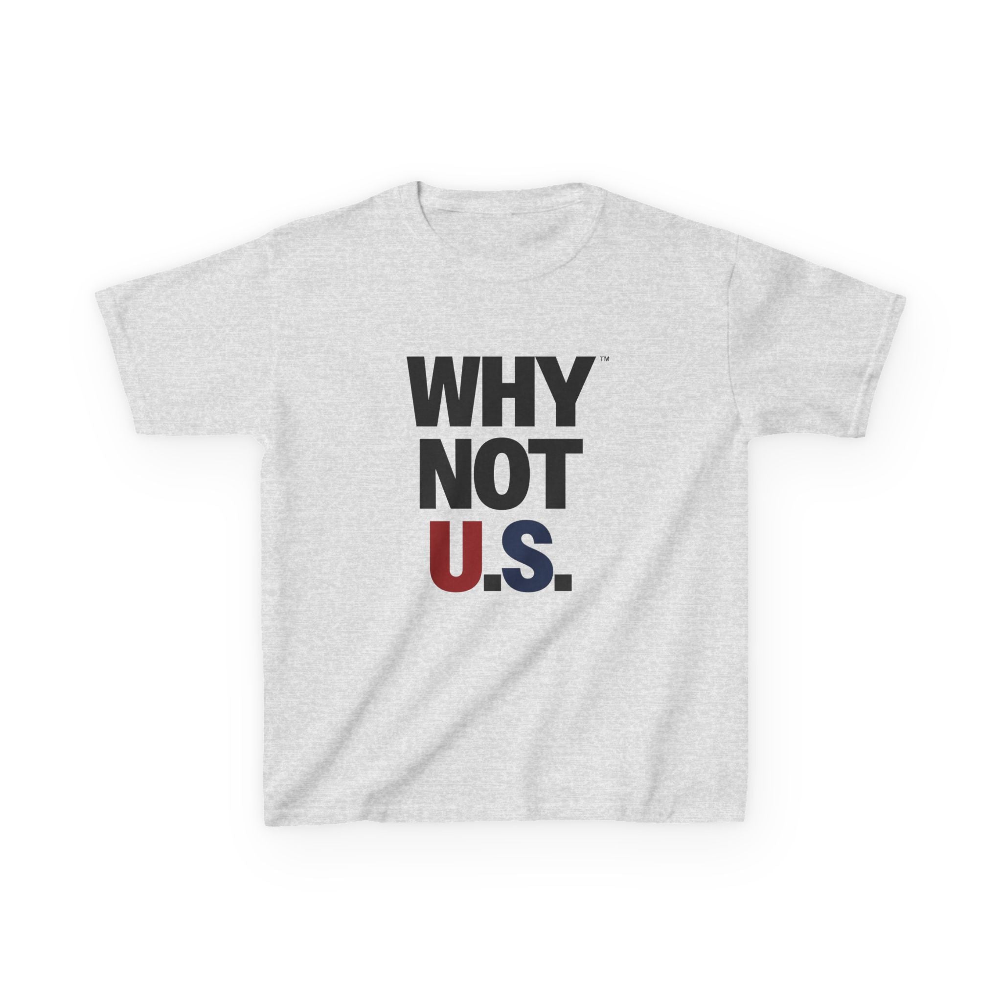 WHY NOT U.S.™ Kids Tee | Patriotic Red/Blue Shirt