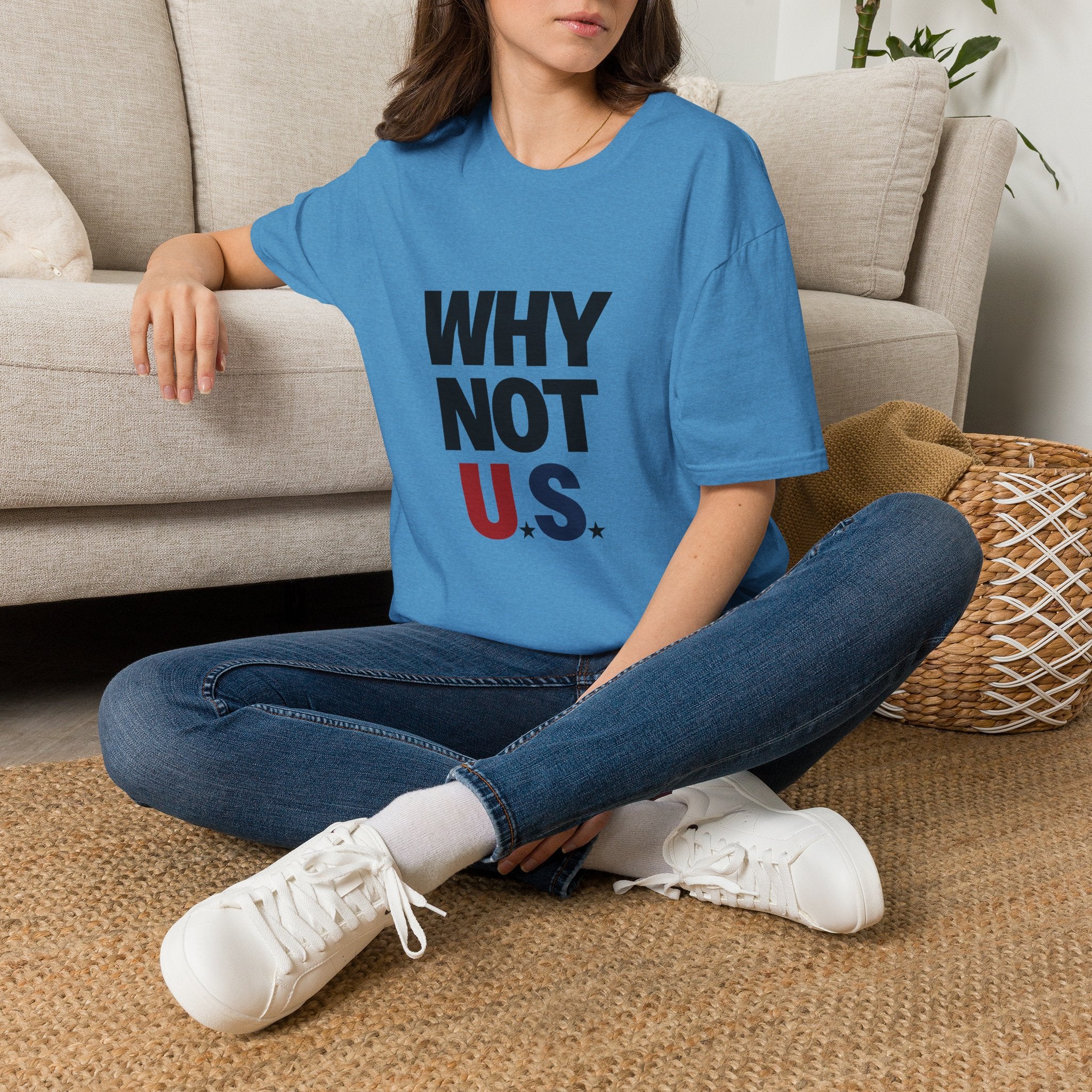 WHY NOT U.S.™ T-Shirt | Patriotic, American Flag Colors