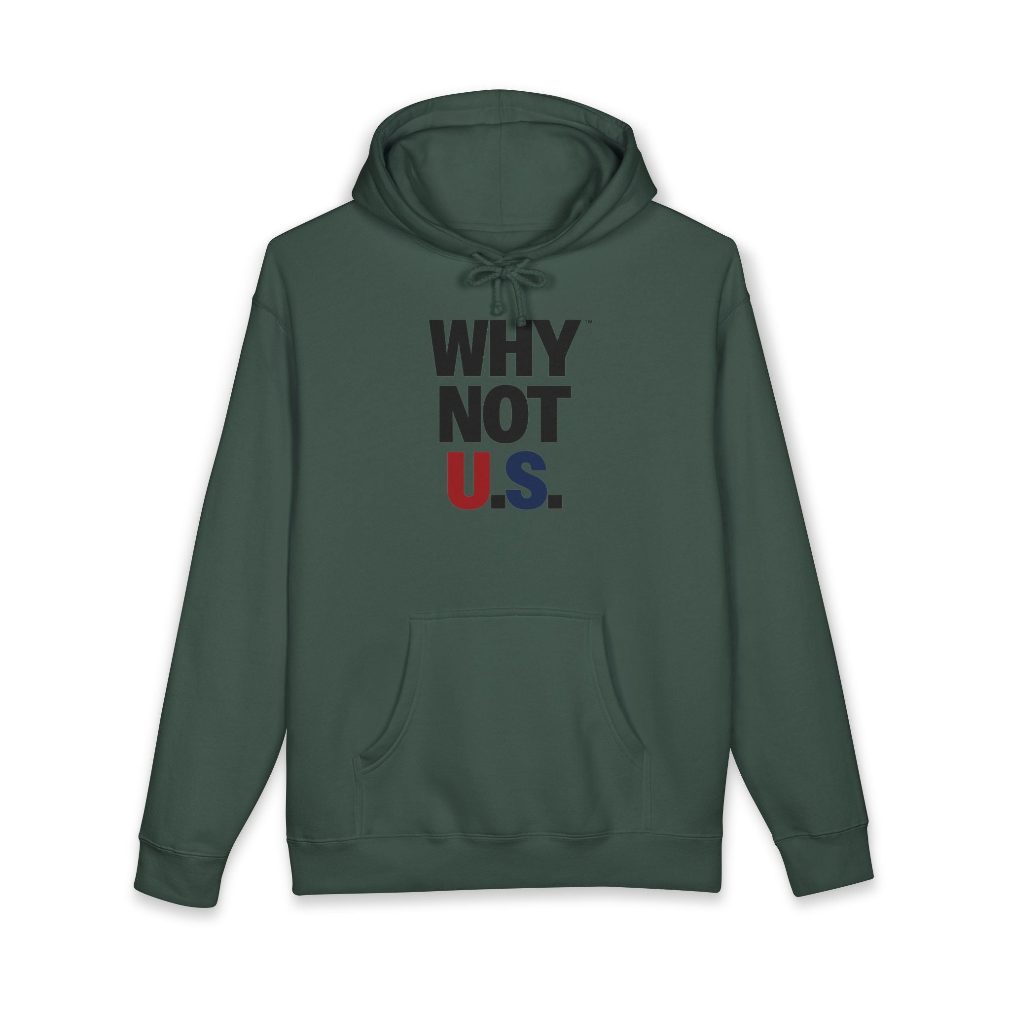 Why Not U.S.™ Hoodie Red/Blue Text