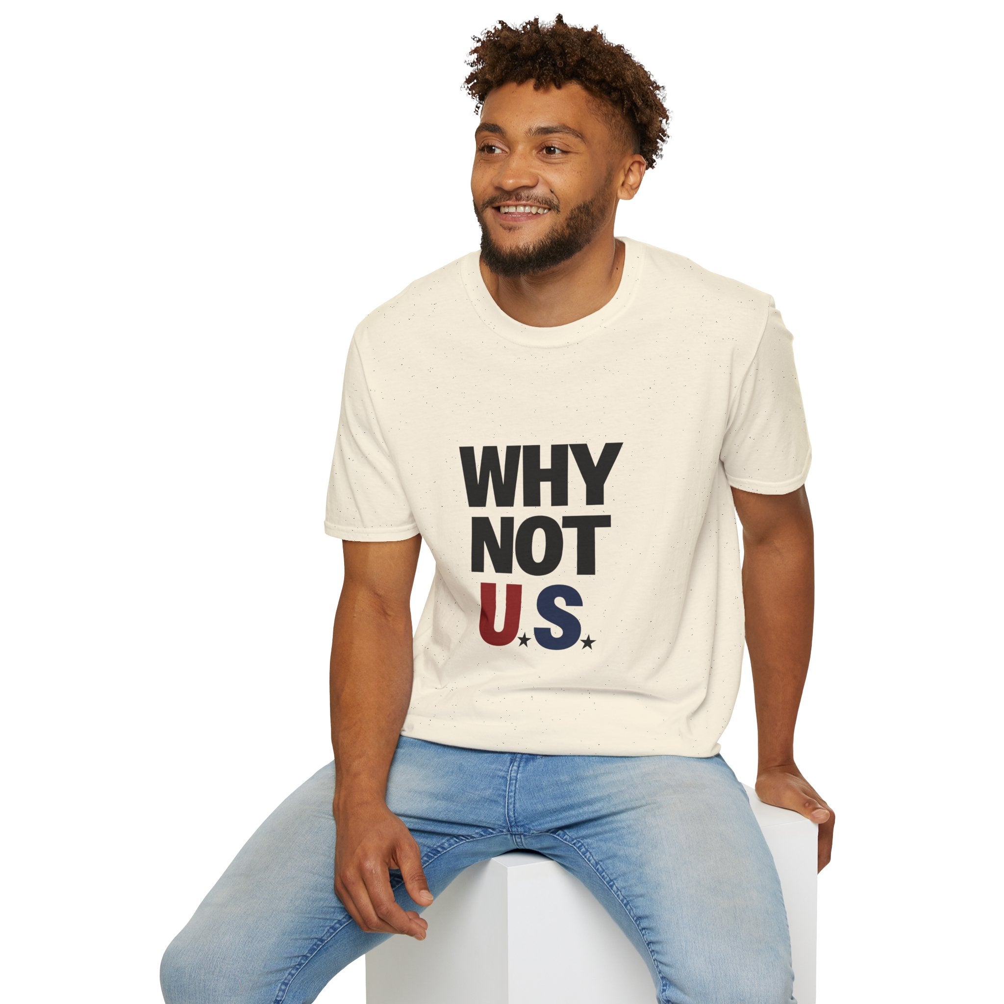 WHY NOT U.S.™ T-Shirt | Patriotic, American Flag Colors
