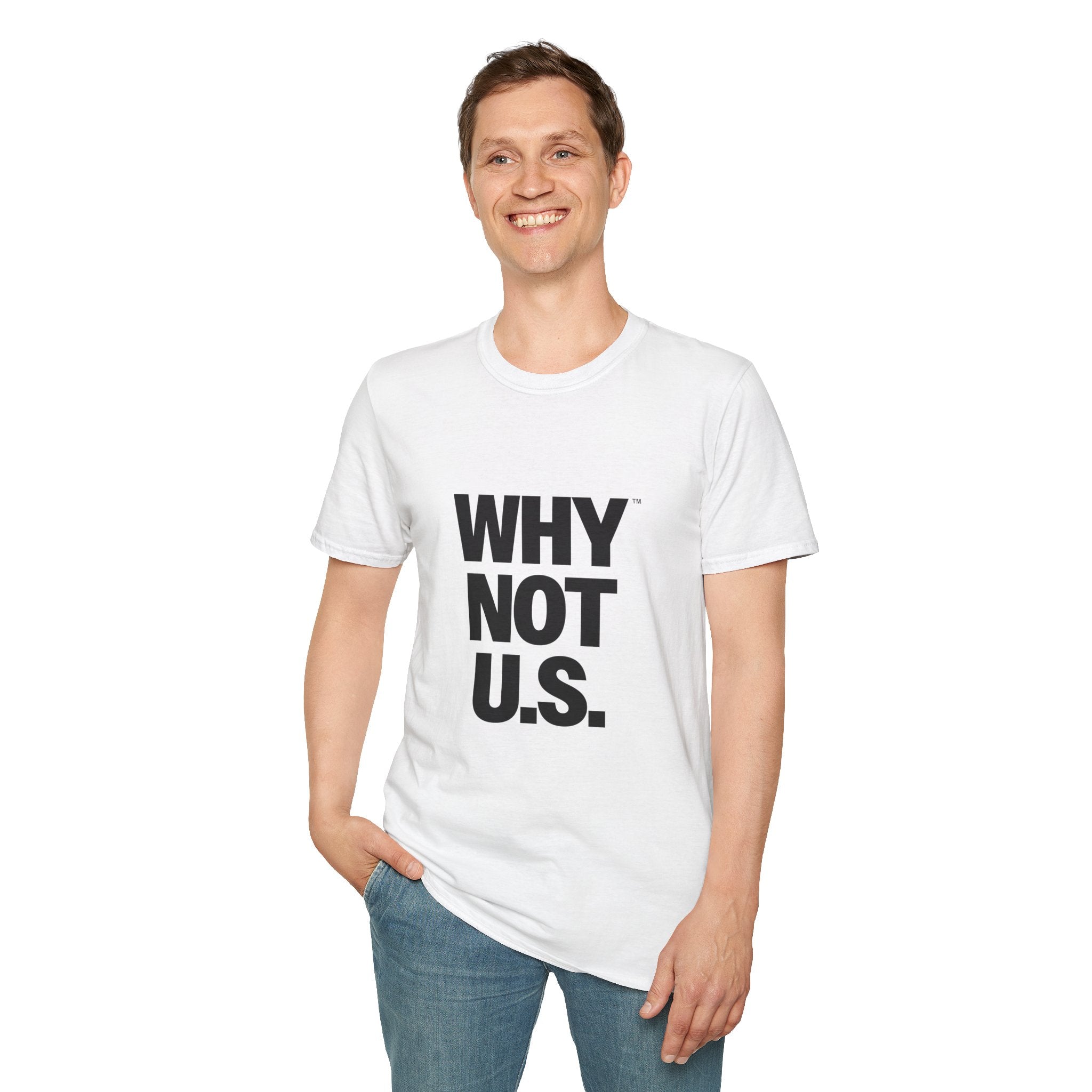 Why Not U.S.™  Black Text T-Shirt