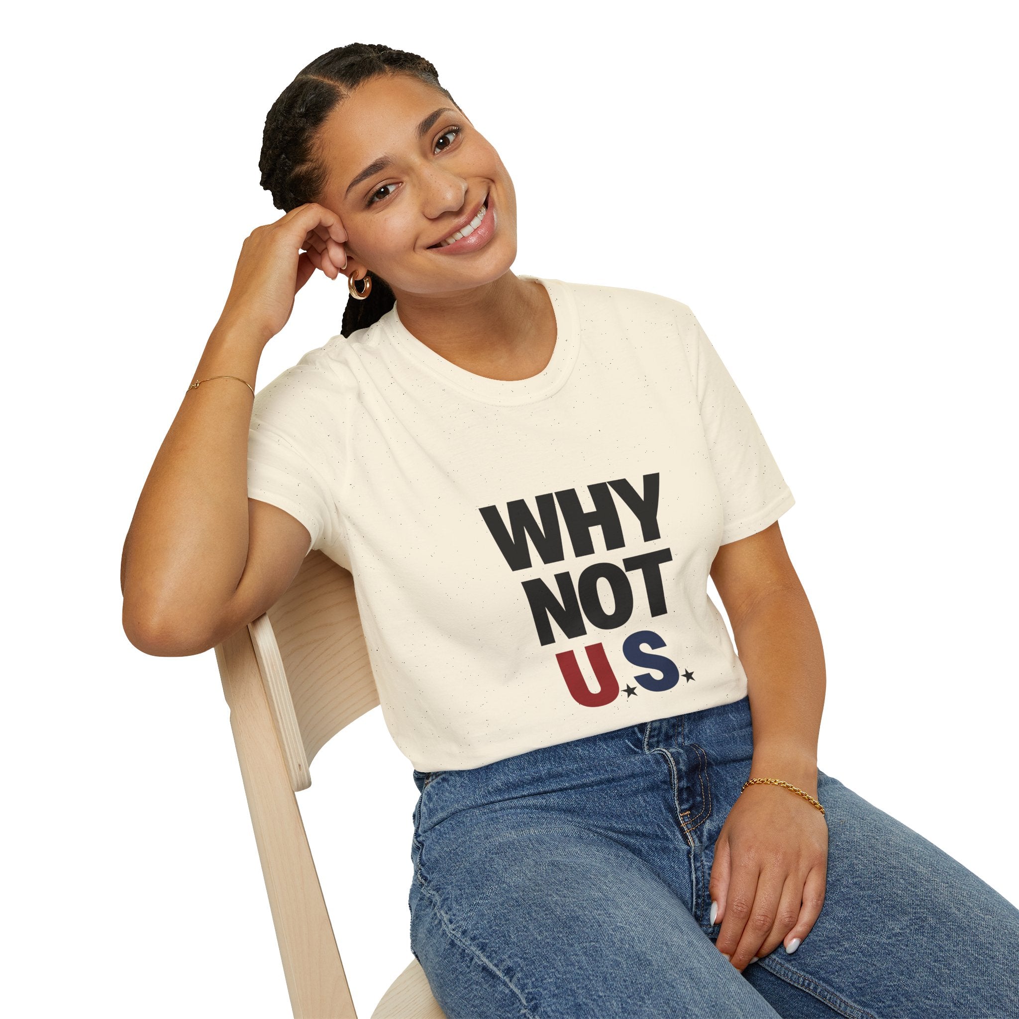 WHY NOT U.S.™ T-Shirt | Patriotic, American Flag Colors